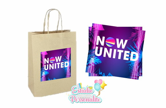 Adesivo para Sacola Kraft Now United