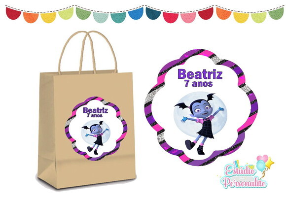 Adesivo para Sacola Kraft Vampirina
