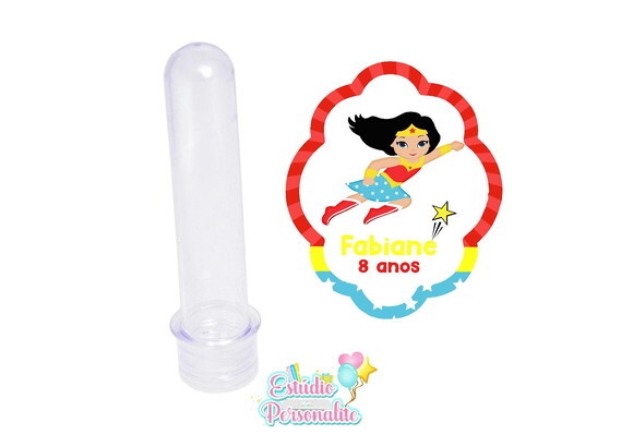 Adesivo para Tubete Mulher Maravilha