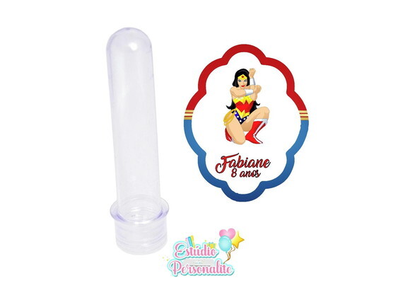 Adesivo para Tubete Mulher Maravilha