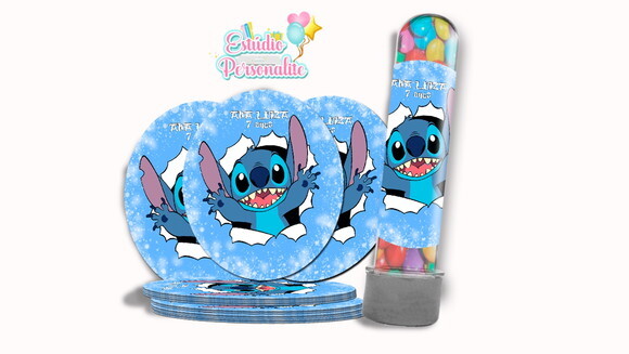 Adesivo para Tubete Stitch