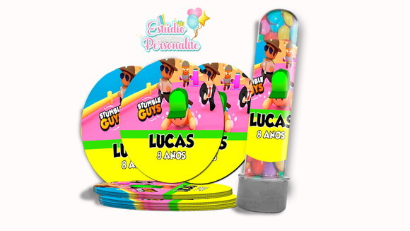 Adesivo para Tubete Stumble Guys