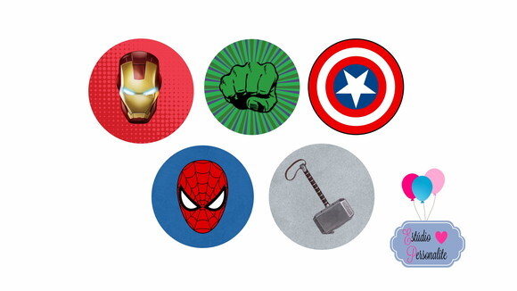 Adesivo Vingadores (5 cm)