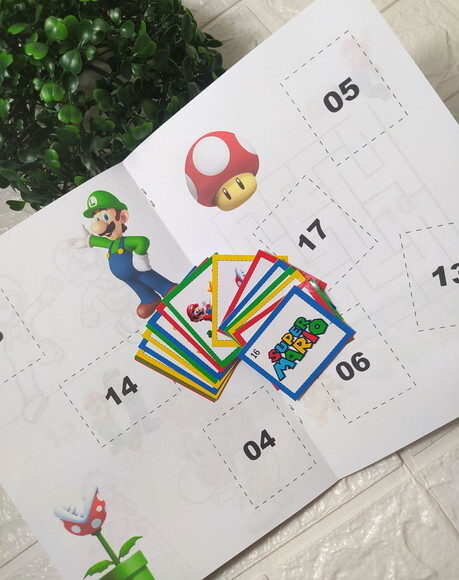 Álbum de Figurinhas Super Mario