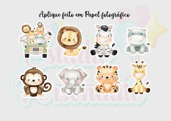 Aplique 4cm Safari