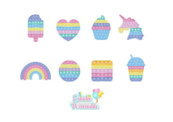 Aplique de Papel Fidget Toys Pop It
