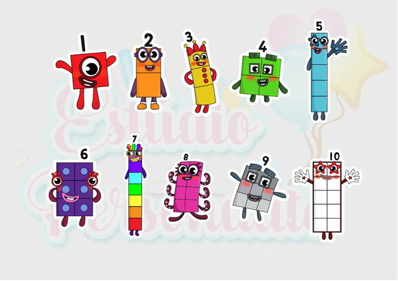 Aplique Numberblocks