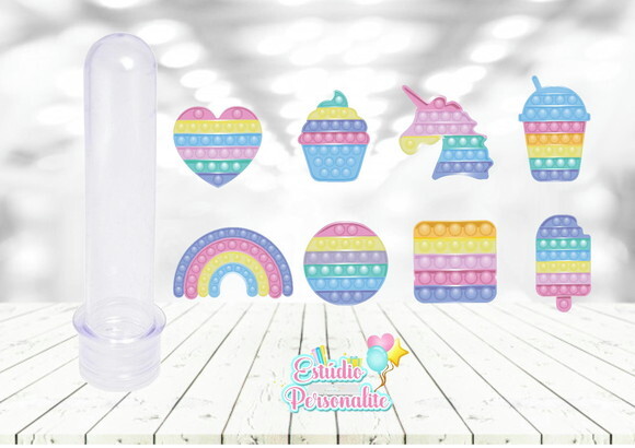 Aplique para Tubete Fidget Toys Pop It