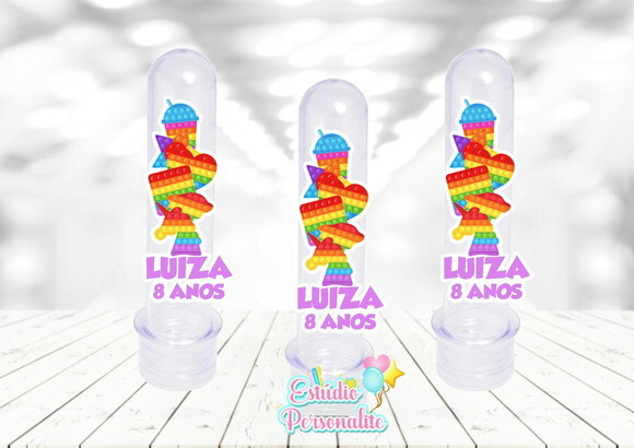 Aplique para Tubete Fidget Toys Pop It