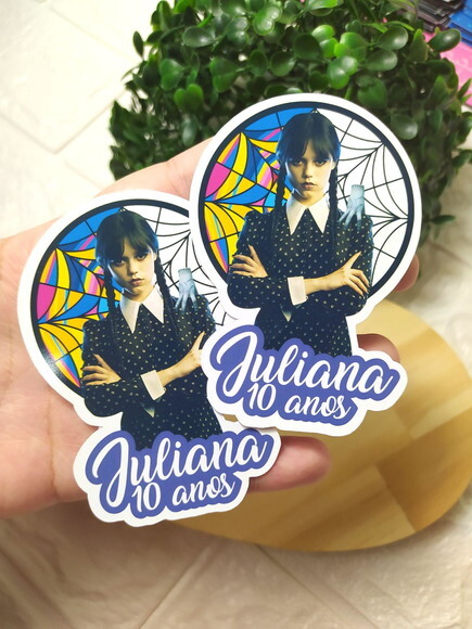 Aplique para Tubete Wandinha Addams