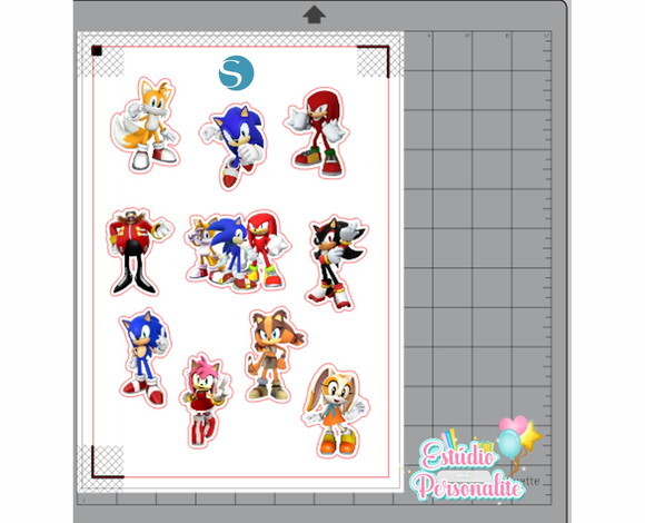 Arquivo de Corte Aplique Sonic