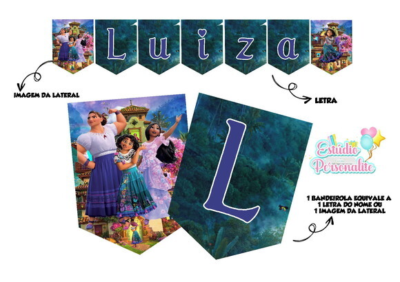 Bandeirola Encanto Disney
