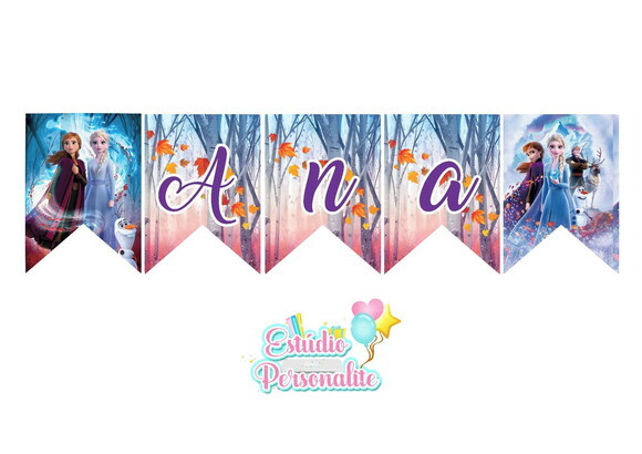 Bandeirola Frozen 2