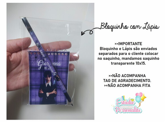 Bloquinho com Lápis a Casa Mágica da Gabby