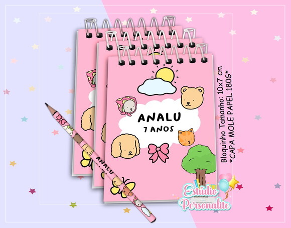 Bloquinho com Lápis Bobbie Goods