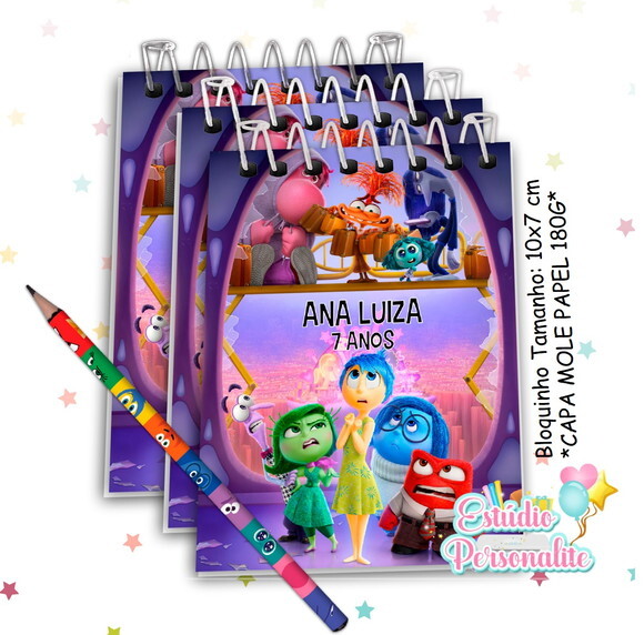 Bloquinho com Lápis Divertidamente 2