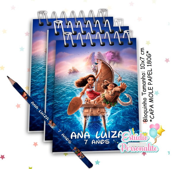 Bloquinho com Lápis Moana 2