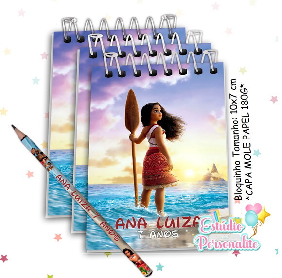 Bloquinho com Lápis Moana 2
