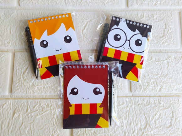 Bloquinho e Mini Lápis Harry Potter