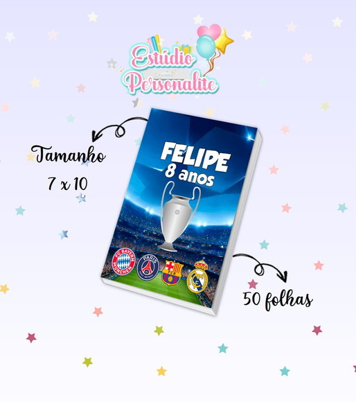 Bloquinho Futebol Champions