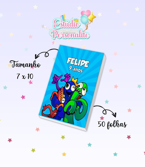 Bloquinho Rainbow Friends