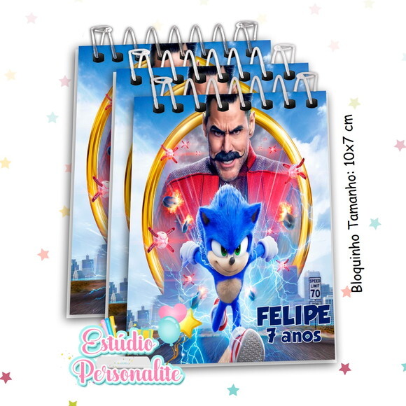 Bloquinho Sonic o Filme