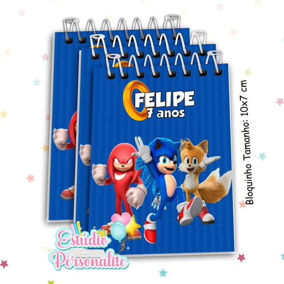 Bloquinho Sonic o Filme