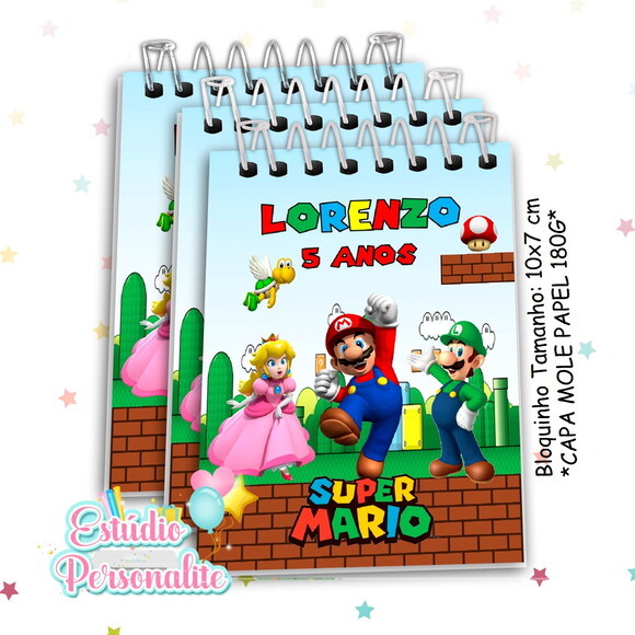 Bloquinho Super Mario