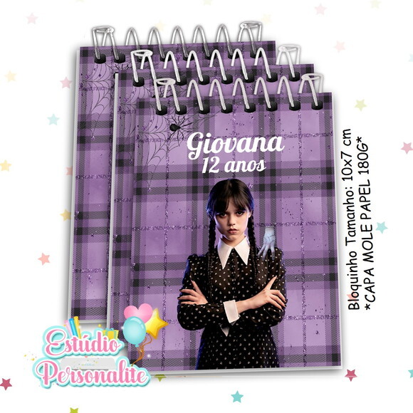 Bloquinho Wandinha Addams