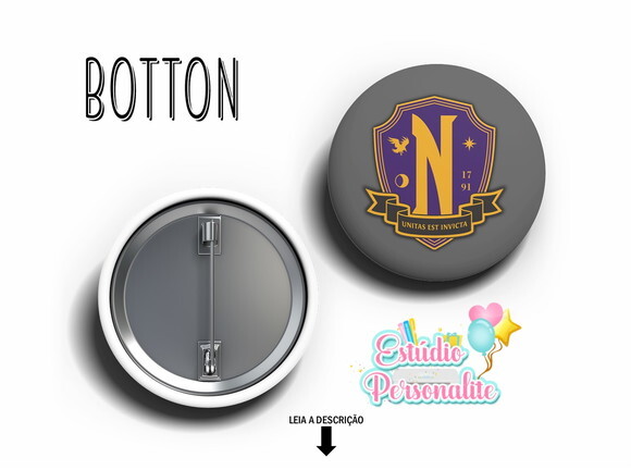 Botton Wandinha Addams