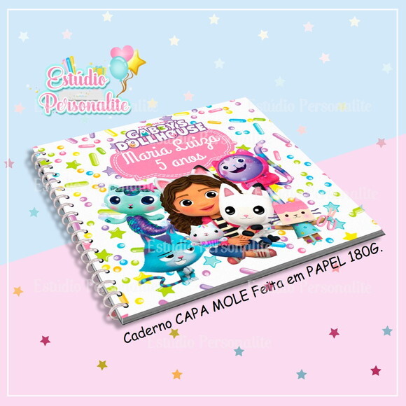 Caderno de Desenho a Casa Mágica da Gabby