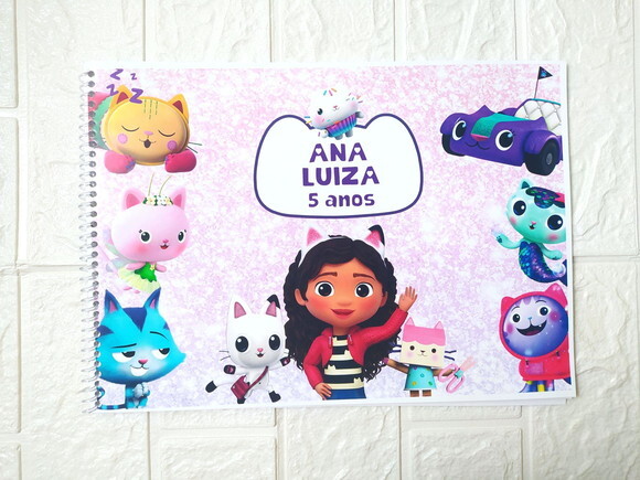 Caderno de Desenho a Casa Mágica da Gabby