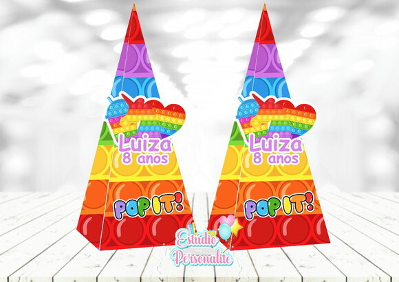 Caixa Cone Fidget Toys Pop It