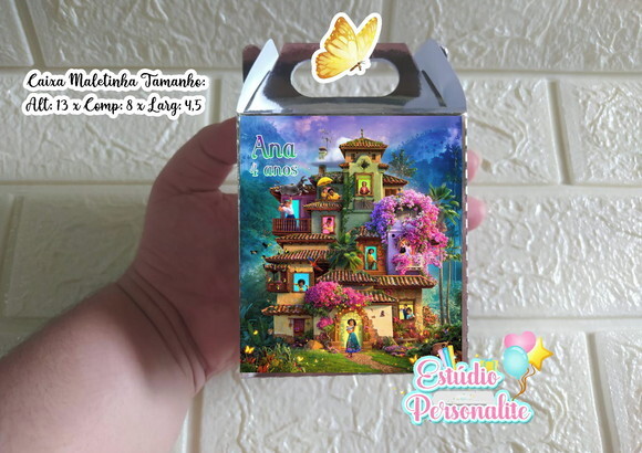 Caixa Maletinha Prata Encanto Disney