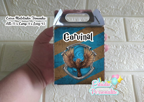 Caixa Maletinha Prata Harry Potter