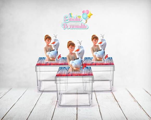 Caixinha Acrilíca 3d Frozen 2