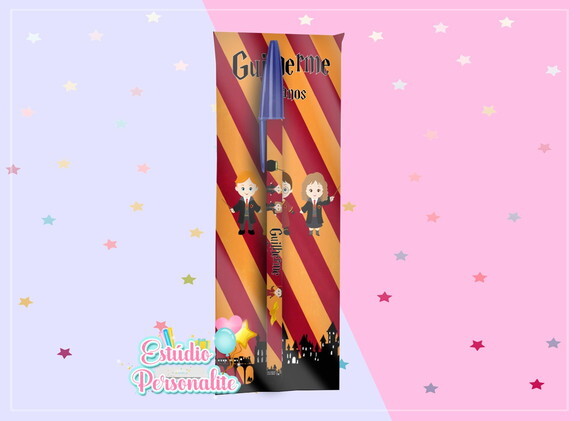Caneta + Embalagem Harry Potter