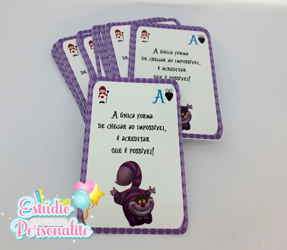 Cartas de Baralho Alice no País das Maravilhas