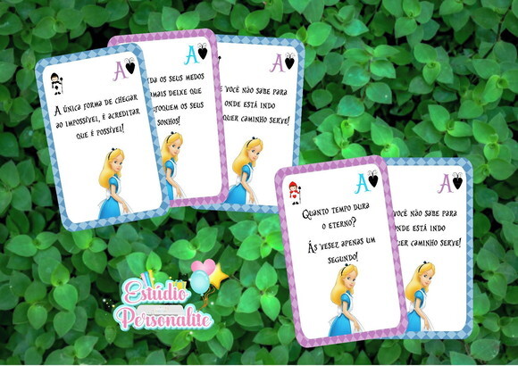 Cartas de Baralho Alice no País das Maravilhas