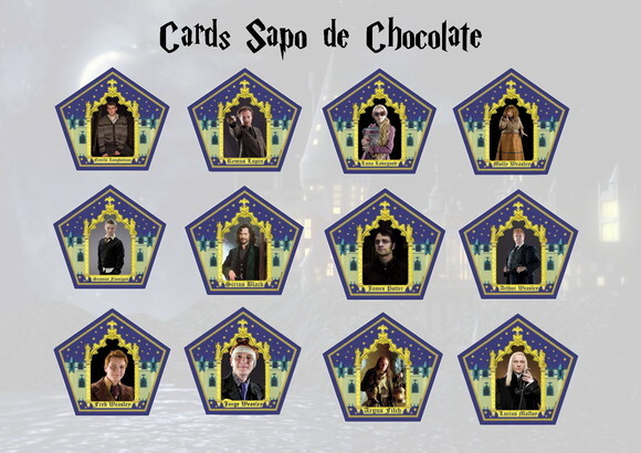 Cards Sapo de Chocolate Harry Potter