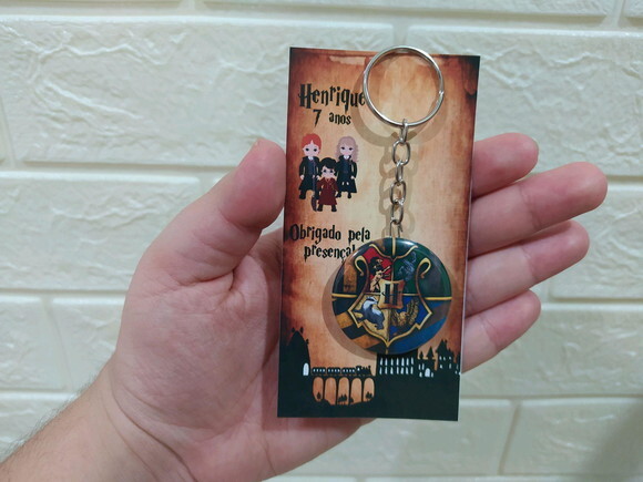 Chaveiro + Embalagem Harry Potter