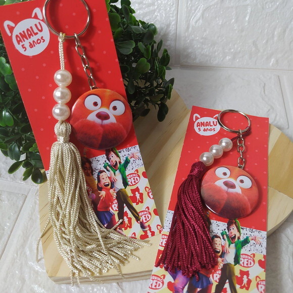 Chaveiro + Embalagem Red: Crescer É Uma Fera
