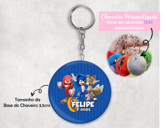 Chaveiro Sonic o Filme