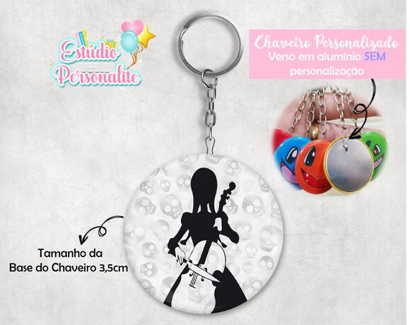 Chaveiro Wandinha Addams