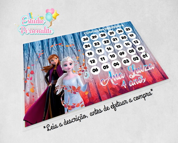 Contagem Regressiva Frozen 2