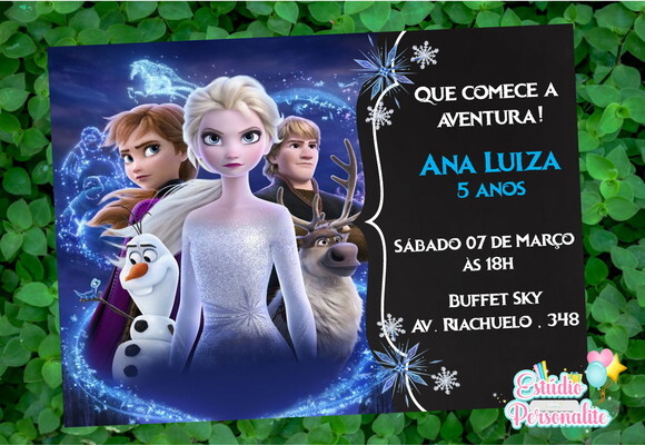 Convite Digital Frozen 2