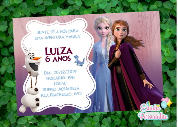 Convite Digital Frozen 2