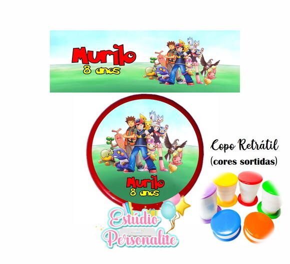 Copo Retrátil Pokémon