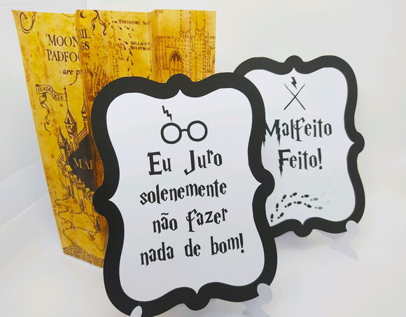 Decoração de mesa Harry Potter