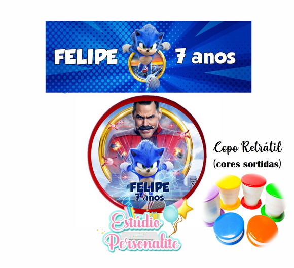 Copo Retrátil Sonic